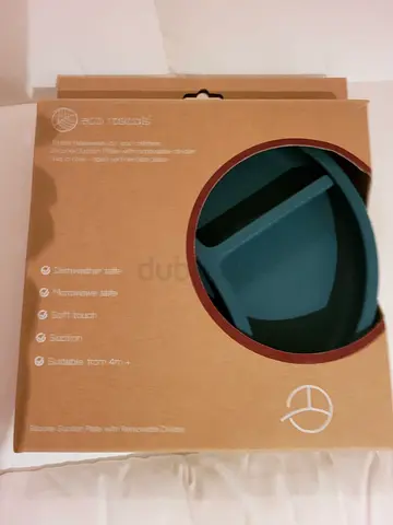 Eco Rascals Two-in-One Silicone Divider Plate - Teal