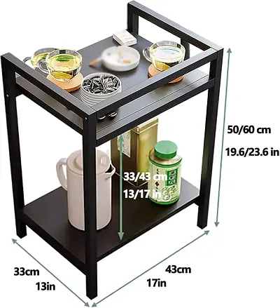 End Table, Side Table, Nightstand, 2-Tier Storage Shelf, (CASH ON DELIVERY ALL UAE)