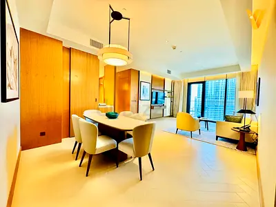 Elegant 3BR Burj Khalifa View | Walk to Dubai Mall