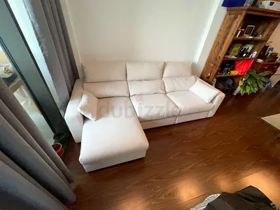 IKEA Esklstuna L shape sofa Bed Beige
