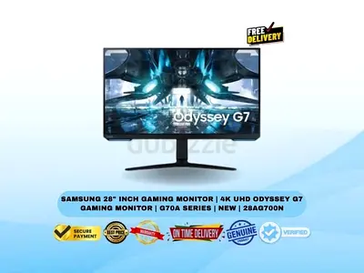 Samsung 28 Inch Gaming Monitor | 4K UHD Odyssey G7 Gaming Monitor | G70A Series | New | 28AG700N
