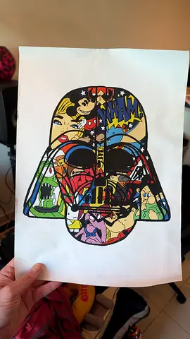 Darth Vader Pop Art Mashup – Unique Comic  Cartoon Collage Print (45x32cm)