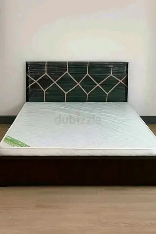 Modern King Size Bed With Mattress For Sale New
