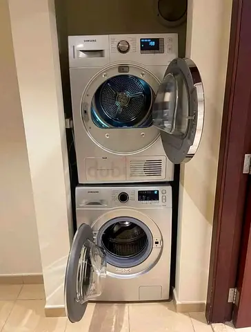 Free delivery Samsung ecobubble 8 kg silver Washer and Dryer separate set