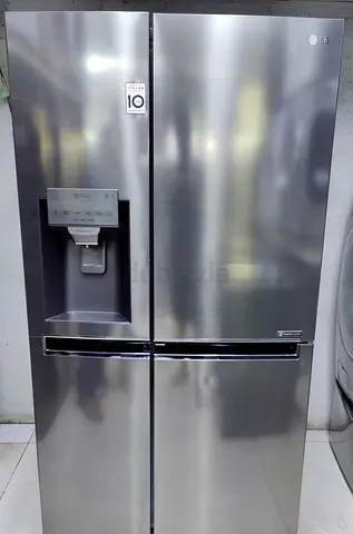 LG latest model side by side  fridge with water depanser and ice maker door in door