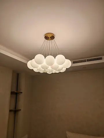 Designer Bubble Chandelier – Gold Finish / Modern Ceiling Light