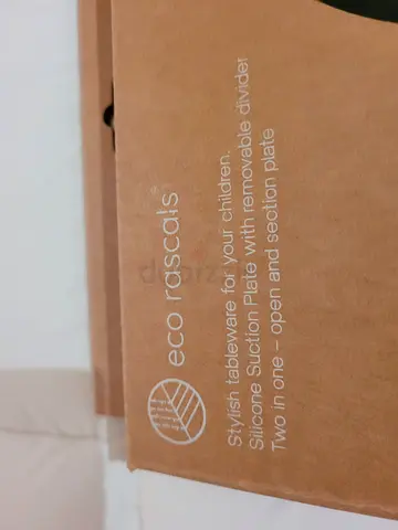 Eco Rascals Two-in-One Silicone Divider Plate - Burgundy