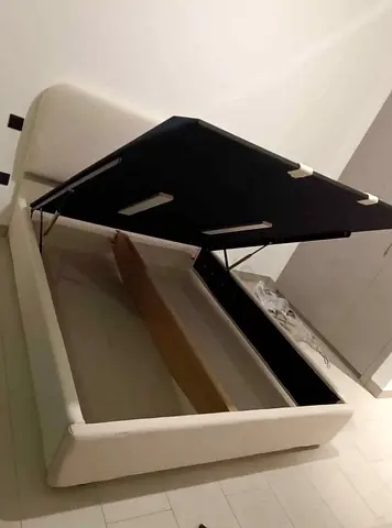 King Size Brand New Fully Custom Made Hydraulic Storage Bedframe in Boucle Waterproof fabric