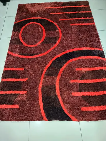 Modern Abstract hand tuffted shaggy Area Rug