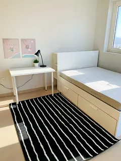 fully furnished room available just 1 minute walk from reem mall