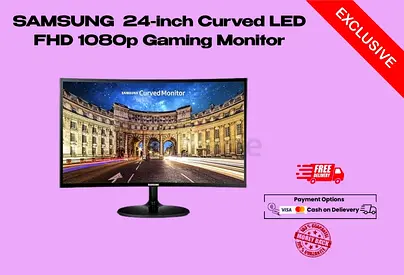 SAMSUNG LC24F390FHNXZA 24-inch Curved LED FHD 1080p Gaming Monitor