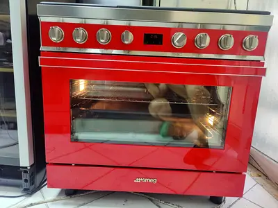 SMEG latest  MODEL 6 burner top gass oven electric with dual fan full heavy duety cooking range stov