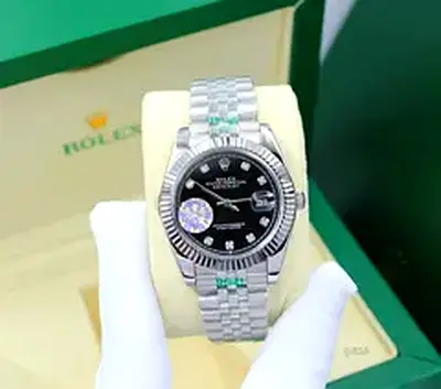 Rolex Datejust Green Dial Watch