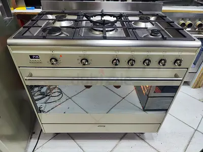 SMEG latest model 5 burner top gass oven electric with dual fan stive 90x60 cooking range