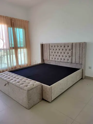 Stylish King Size Bed with Storage