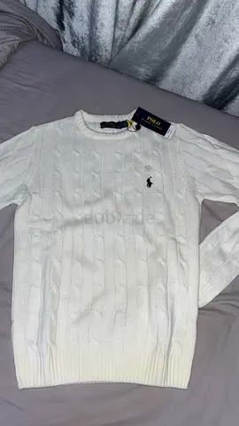 Polo Ralph Lauren White Cable Knit Sweater