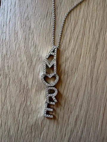 Pendant White Gold and Diamonds AMORE