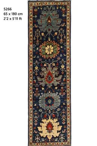 price negotiable | 65 x 180 cm hallway small runner floral afghan hand knotted carpet rug