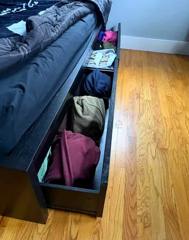 IKEA Malm queen size bed with ikea mattress