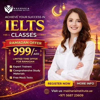 IELTS Coaching Dubai — Score 7+ Bands | Free Assessment | Ramadan Offer
