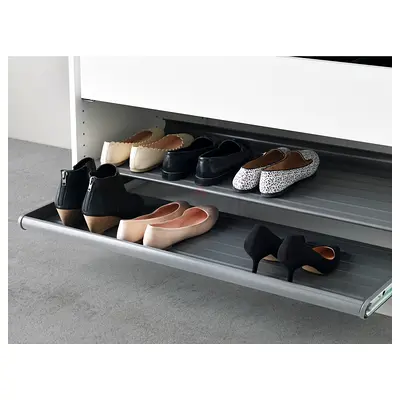 IKEA Pull-out SHOE SHELF, dark grey; for PAX wardrobe only, 100*58 cm