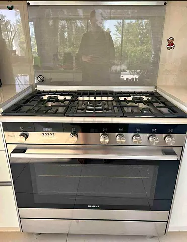 SIEMENS iq700 5 burner top gass oven electric with dual fan stove 90x60 cooking range made in italy