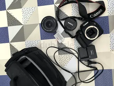 Canon Camera with Bag and Accessories
