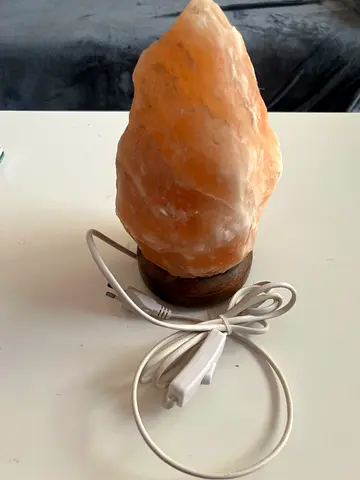 Himalayan Salt Lamp with Wooden Base