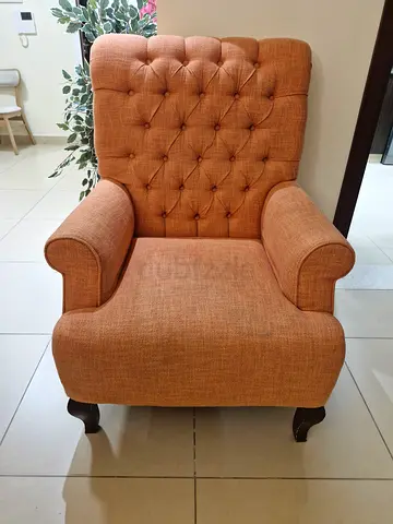 Stylish Orange Armchair