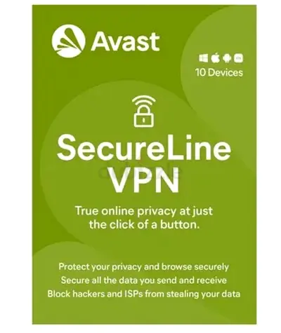 Avast SecureLine VPN 2025 (1 Year, 10 Devices) [Window/Mac/Android/iOS]