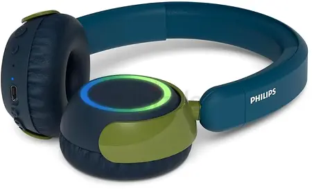 Philips TAK4200CT 4200 Series Wireless On-Ear Headphones for Kids, Volume Limited, Audio Sharing, 3.