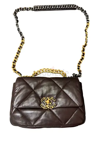 Authentic Chanel 19 leather handbag