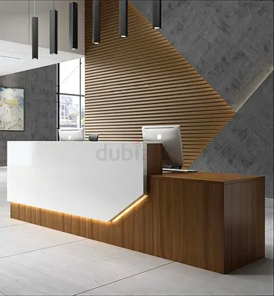 Modern Minimalist Executive Reception Desk