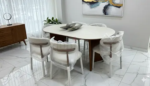Modern Dining Table with Chairs