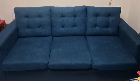Comfortable Blue Sofa