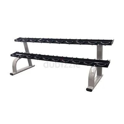 Commercial 2-Tier Dumbbell Rack Stand