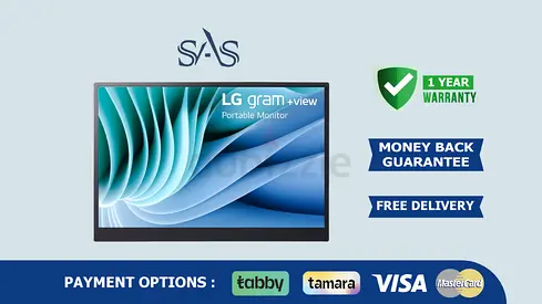 LG Gram 16 Inch IPS Portable USB-C Monitor Lightweight 635 Gram