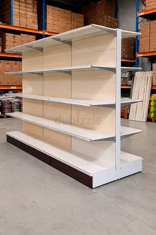 Heavy Duty Double-Sided Supermarket Gondola Shelving Unit