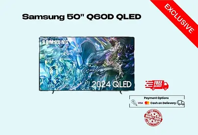 Samsung 50 Q60D QLED 4K dual LED-FREE delivery-warranty