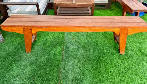 Solid Wooden Outdoor Bench
