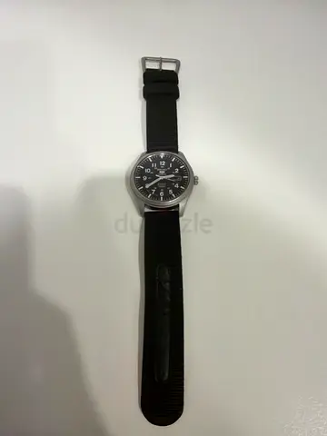 Seiko 5 Automatic Mens Watch Black Dial Nylon - Snzg15J1, Analog Display