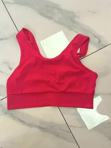 Red Sports Bra