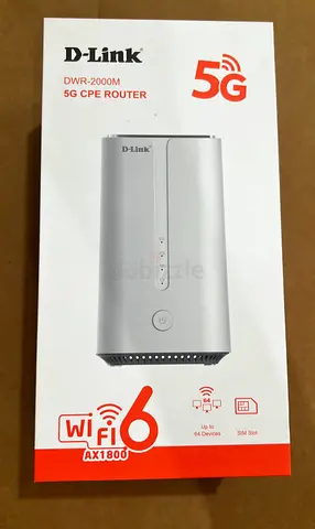 5G sim router-D-Link 5G CPE Router, 2x 3dBi Internal 2.4G  5G Dual Band Antenna. USB Type-C.IPv6