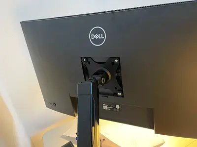 Dell Monitor (x2) with monitor, stand, desk  camera