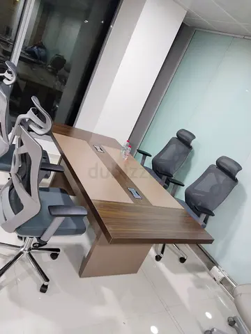 Modern Office Conference Table with Chairs