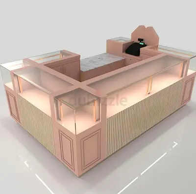 Blush Pink Luxury Display Kiosk