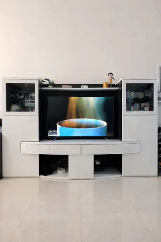 Modern Entertainment System with Wall Unit