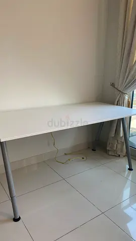 Minimalist White Study Table