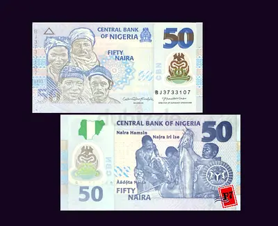 50 Naira Nigerian Banknote - Collectible Currency