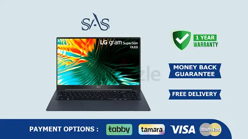 LG Gram Superslim OLED 15.6-inch Thin and Lightweight Laptop, Intel Evo Edition - Intel Core Ultra 7